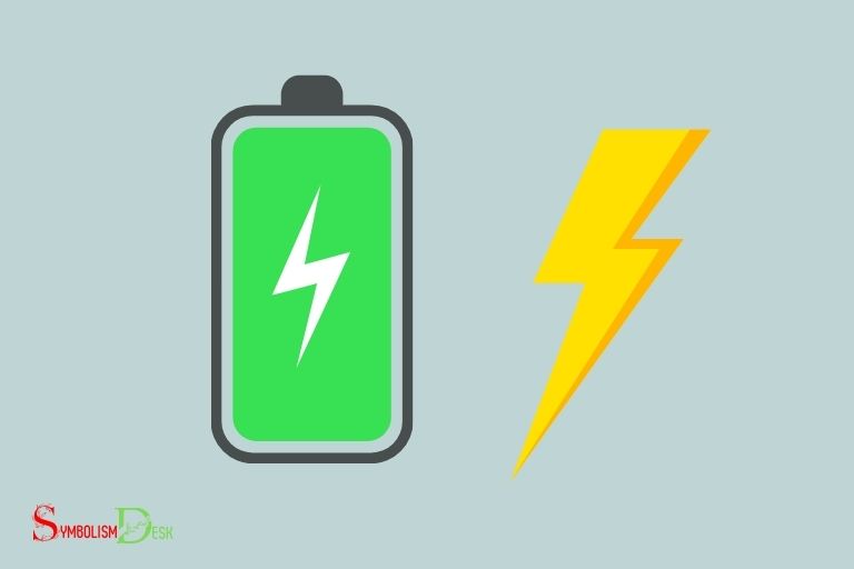 what does battery symbol with lightning bolt mean
