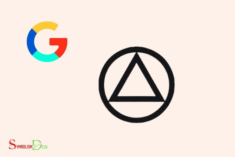 what does the triangle symbol mean on google