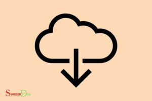 What Does the Cloud Symbol With down Arrow Mean?