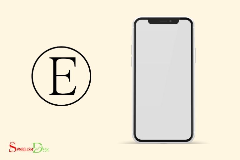 what does the e symbol mean on my iphone