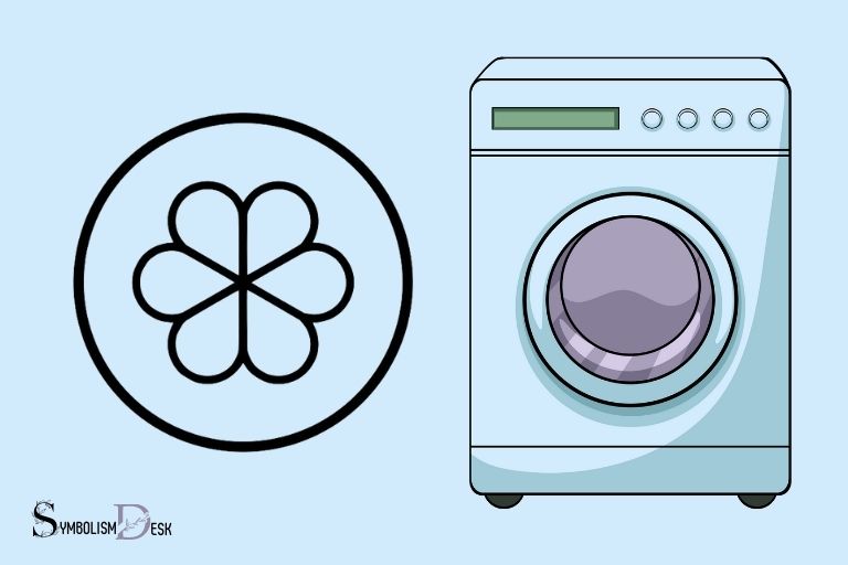 what does the flower symbol mean on a washing machine