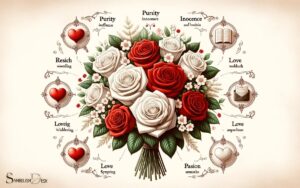 What is the Symbolic Meaning of White And Red Roses? Love!