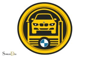 BMW Car on Lift Symbol Yellow: Fault!
