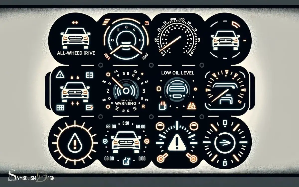 Car Meaning Subaru Dashboard Symbols 1