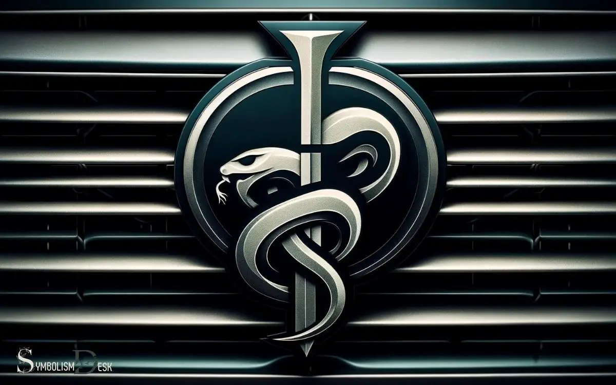 Car Symbol with Snake and Cross