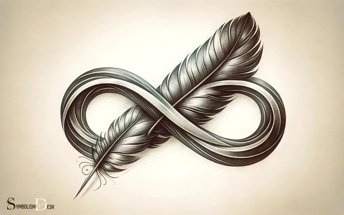 infinity symbol with feather tattoo meaning
