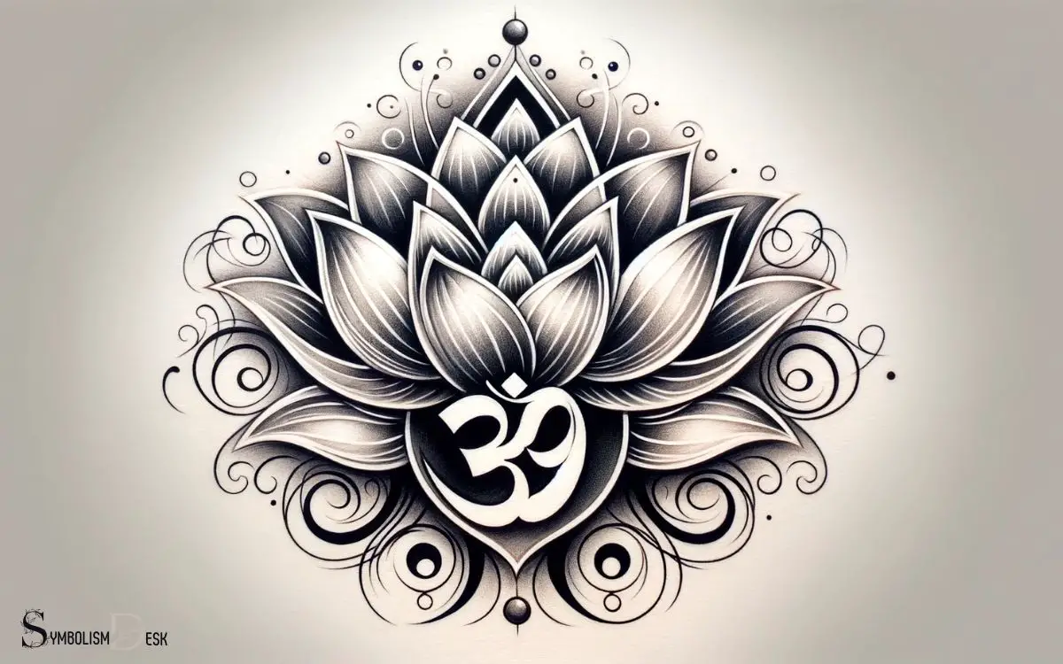 lotus flower om symbol tattoo meaning