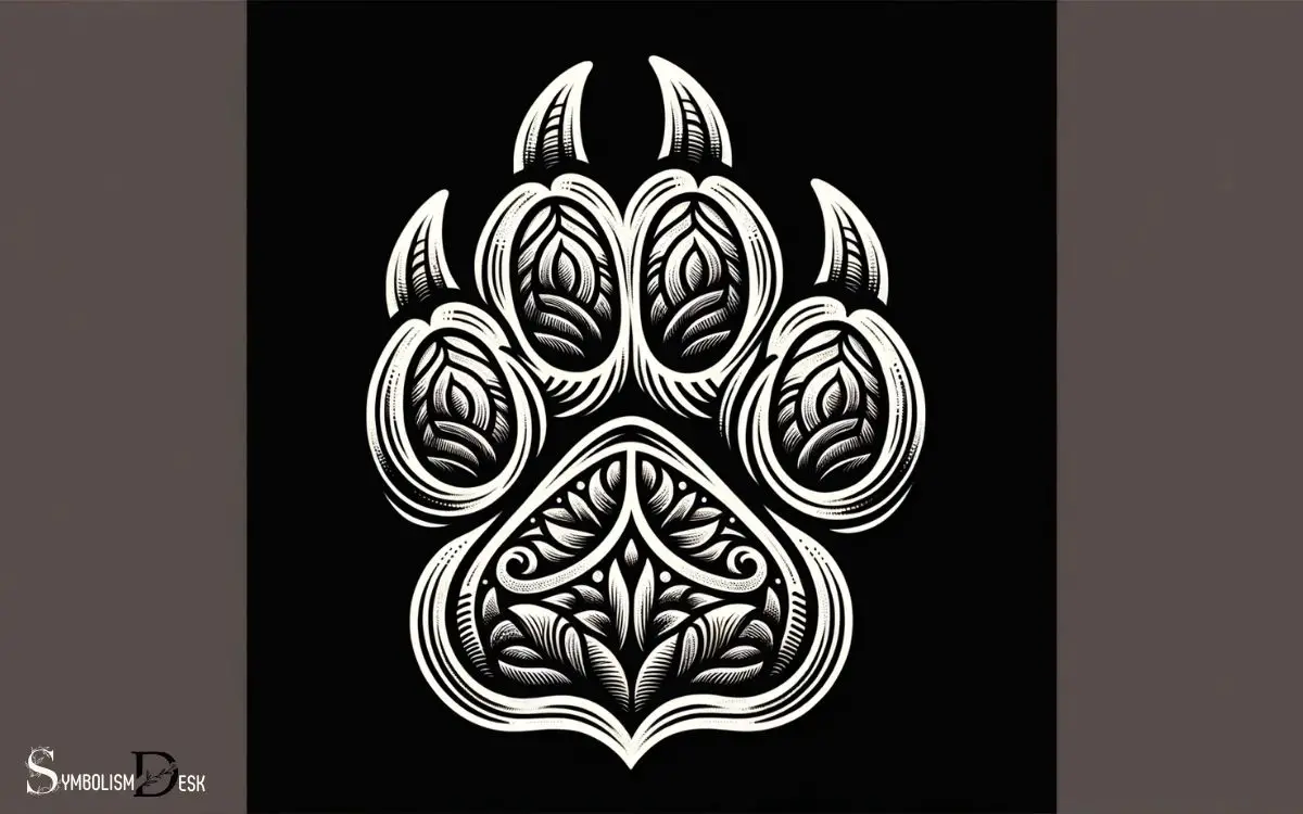 what does a bear paw print tattoo symbolize