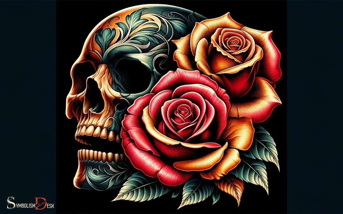 what does a rose and skull tattoo symbolize