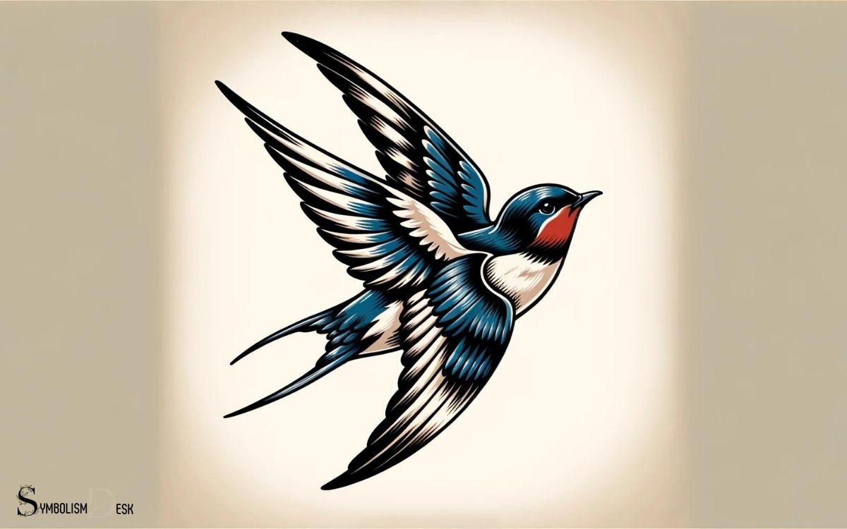 Traditional swallow tattoo by Łukasz Krupiński - Tattoogrid.net