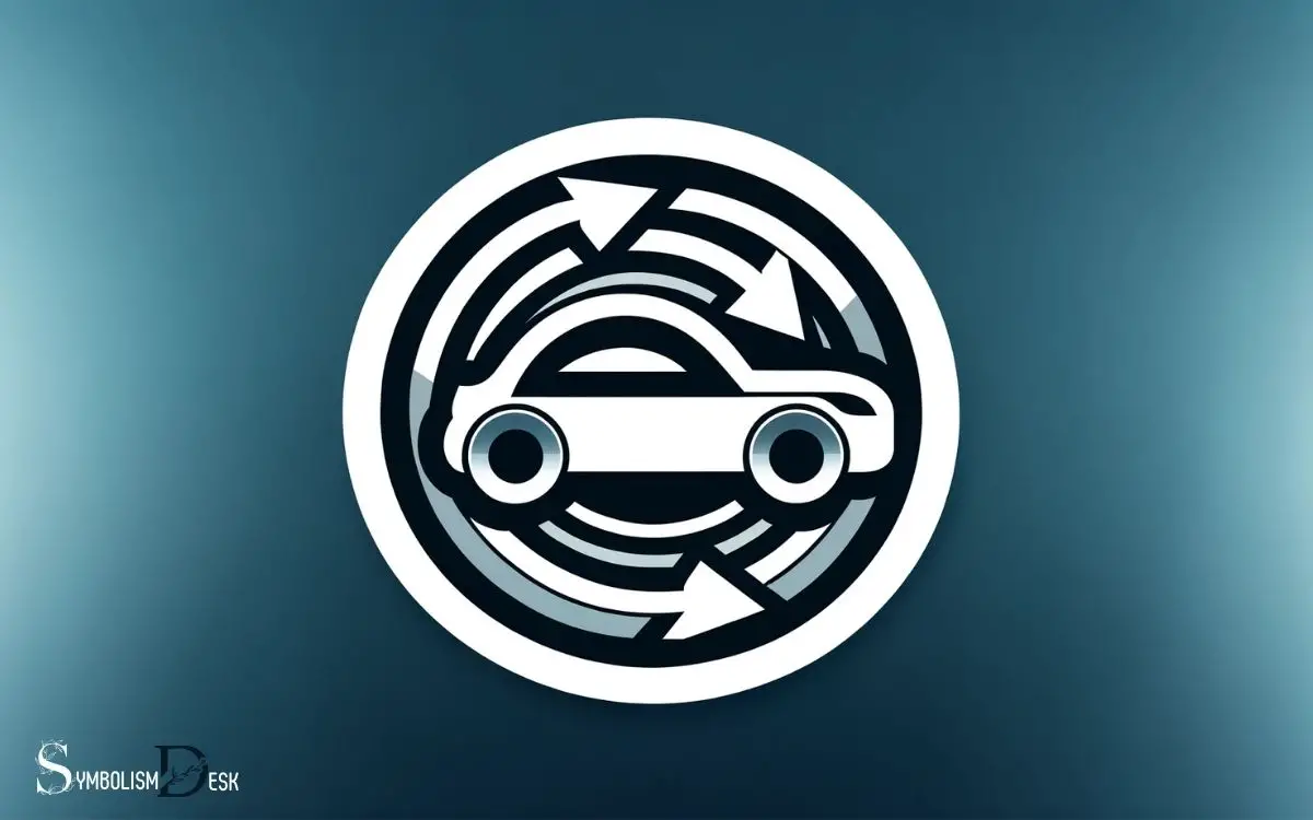 Circle with Three Lines Symbol Car