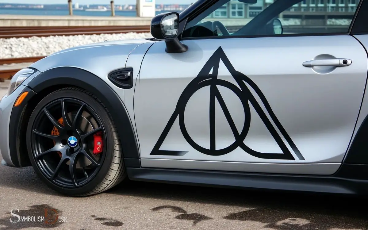 Deathly Hallows Symbol Car Sticker