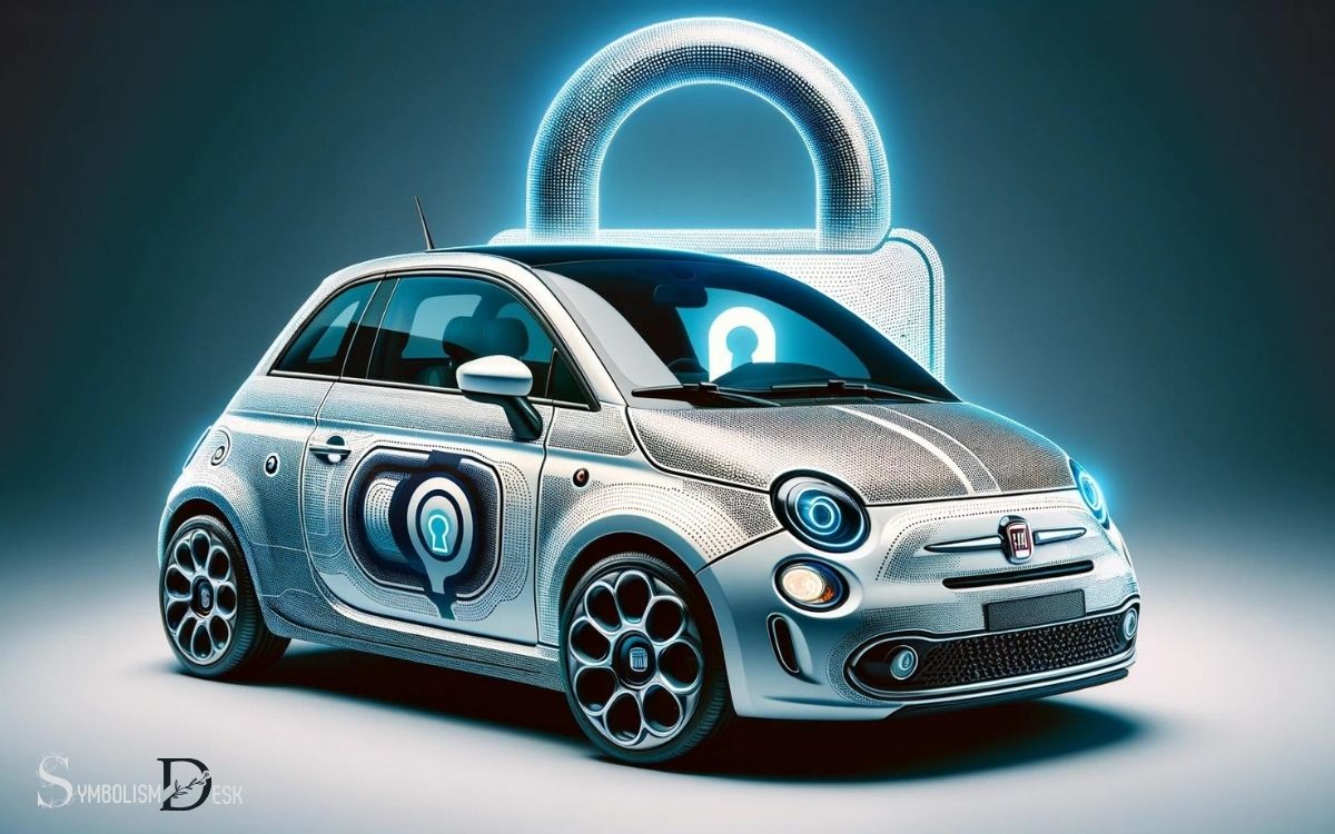 Fiat Car with Lock Symbol