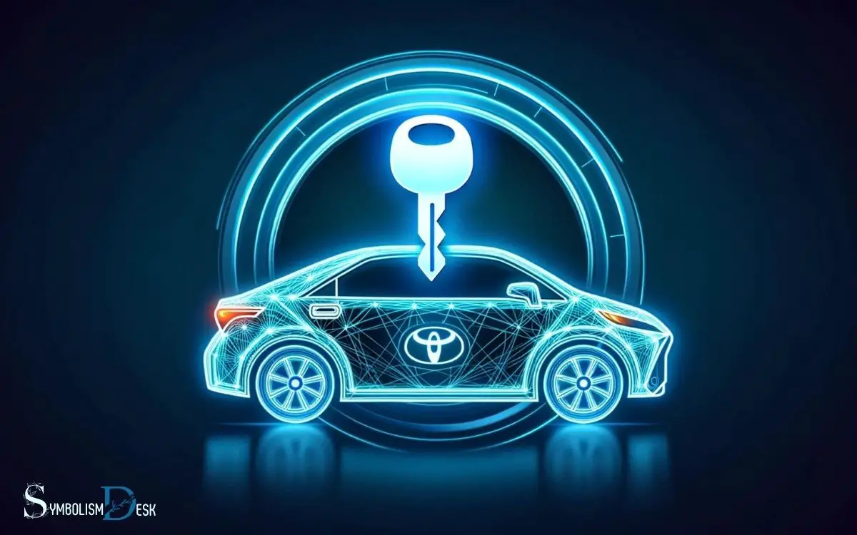 Flashing Car with Key Symbol Toyota