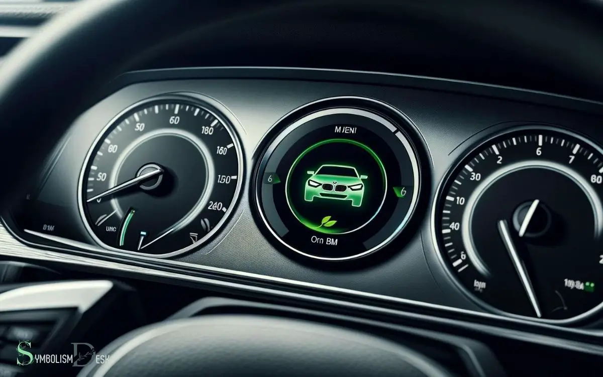 Green Car Symbol on Bmw Dashboard