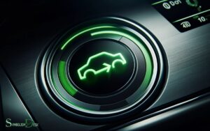 Green Car With Arrow Symbol: EV!