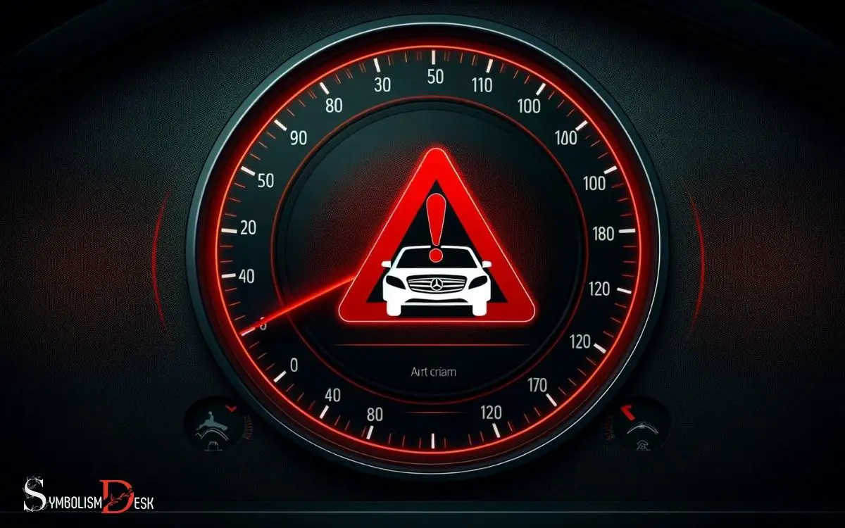 Mercedes Red Triangle with Car Symbol