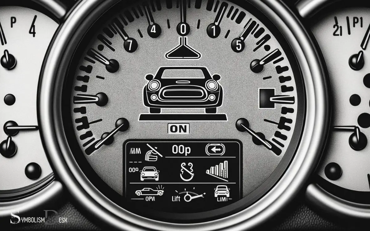 Mini Cooper Car on Lift Symbol