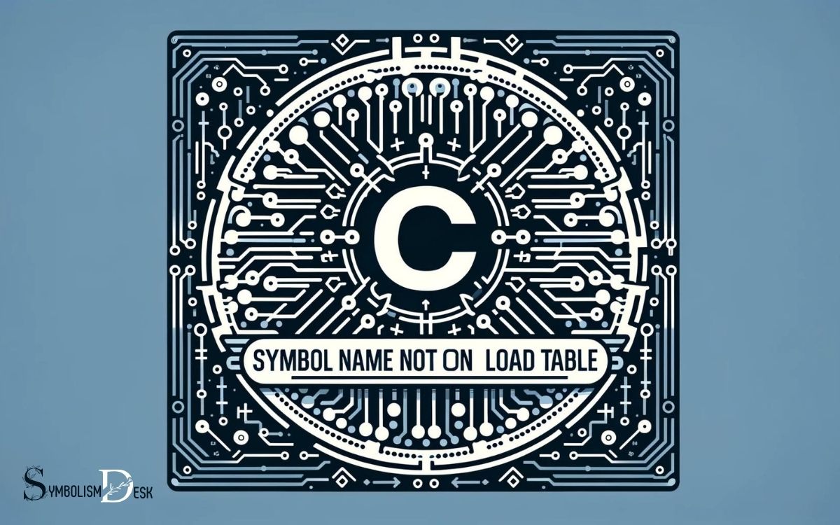 C Symbol Name Not in Load Table