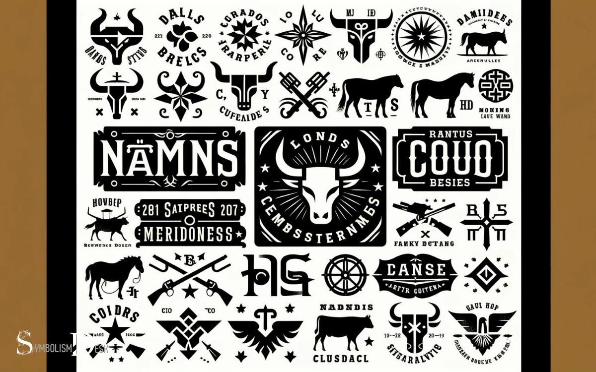 Cattle Brand Symbols and Names