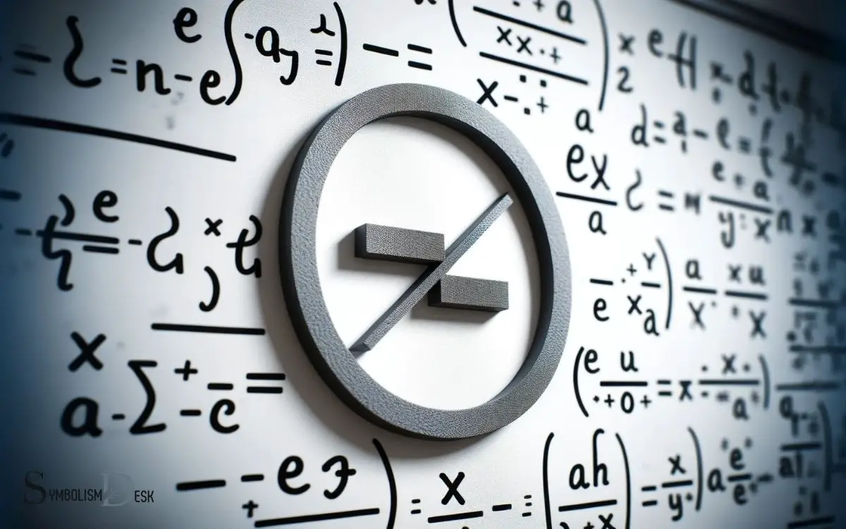 Math Symbol for Not Equal