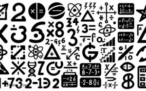 Math Symbols Clipart Black and White