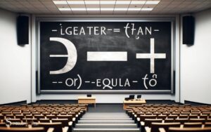 Math Symbols Greater Than or Equal to