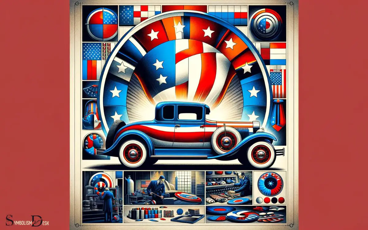 Origin of the Red White and Blue Car Symbol