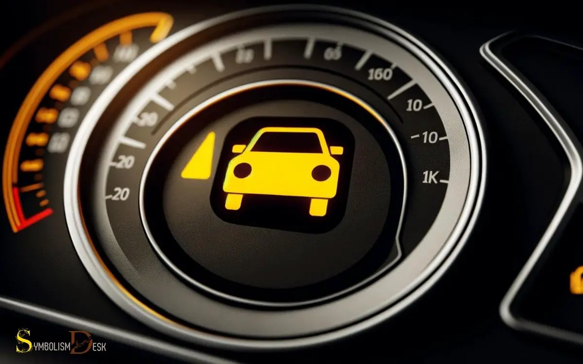 Yellow Car Symbol on Dashboard