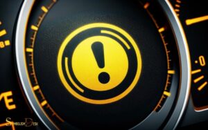 Yellow Light Symbols Circle with Exclamation Mark Inside Car