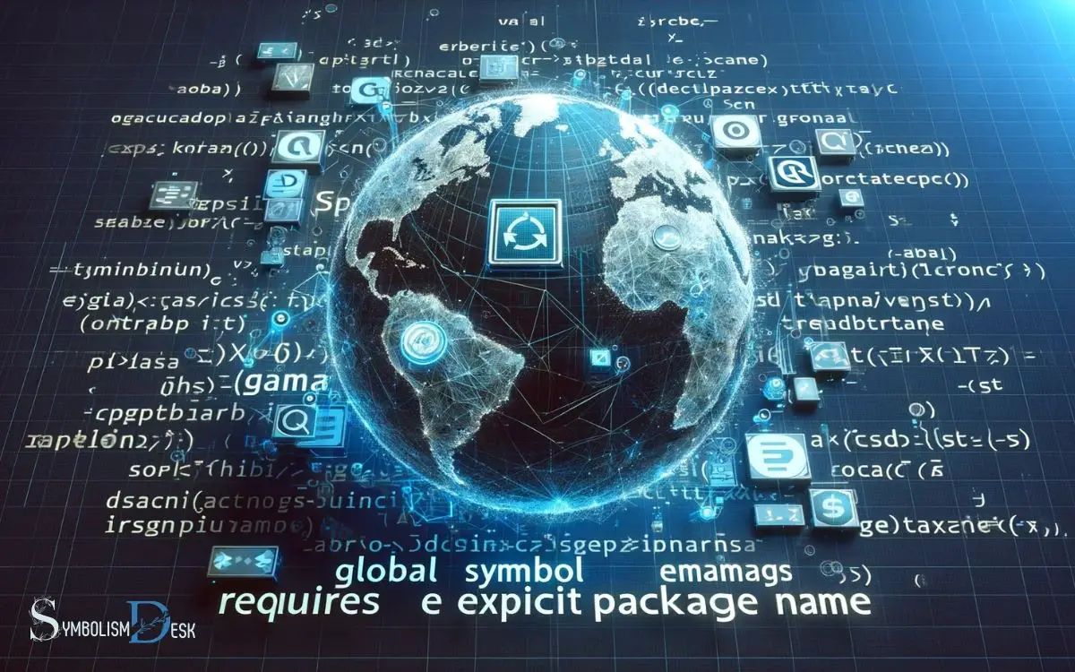 Global Symbol Requires Explicit Package Name