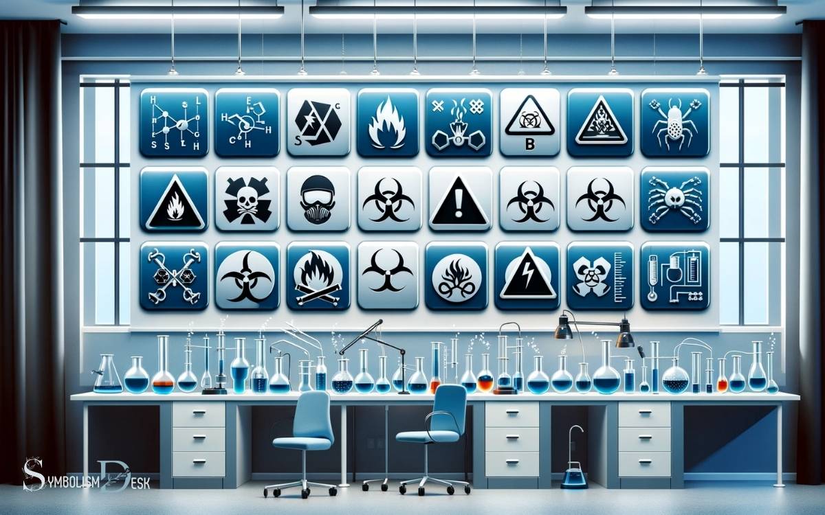 Laboratory Safety Symbols with Names